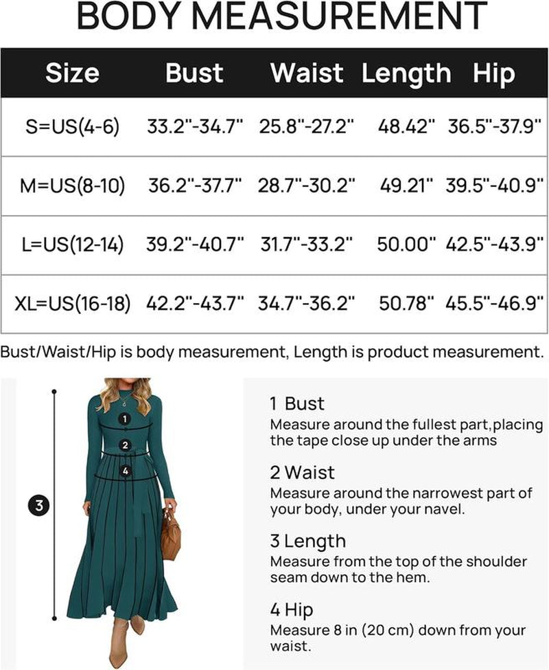 ZESICA Womens 2025 Fall Turtleneck Long Sleeve Sweater Dress Tie Waist Casual Loose Ribbed Knit a Line Midi Dresses Womenswear Check Casual Wear Lady