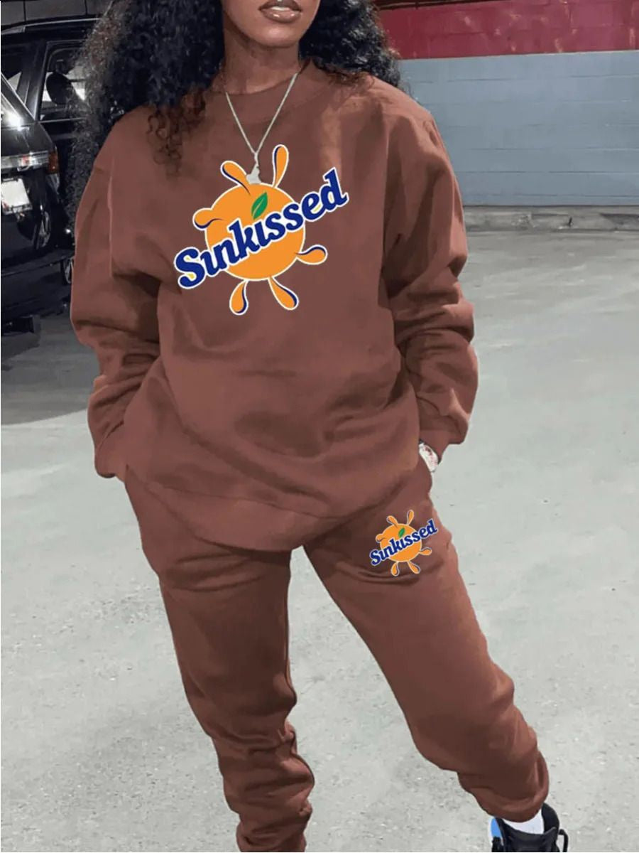 LW plus Size Woman Tracksuit Two Piece Set Letter Print Pants Set Pullovers Sweatshirts Female Jogging Woman Clothing Sports Sui 240810