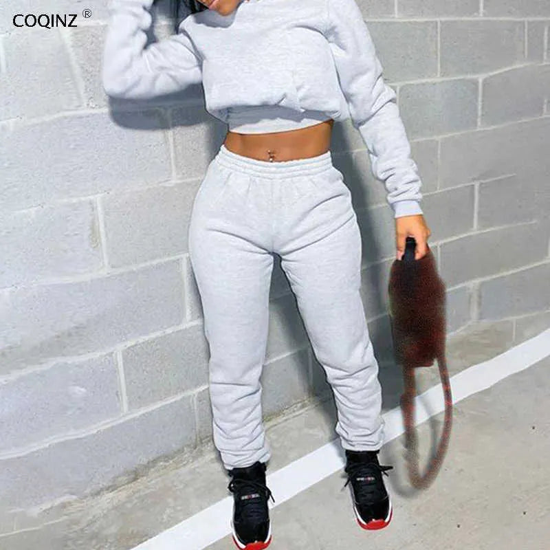 Sports Tracksuit Women Two Piece Set Winter High Quality Woman Sweaters 2 Piece Sets Womens Outfits Sexy Sweatsuits 28405P 210712