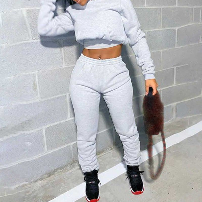 Sports Tracksuit Women Two Piece Set Winter High Quality Woman Sweaters 2 Piece Sets Womens Outfits Sexy Sweatsuits 28405P 210712