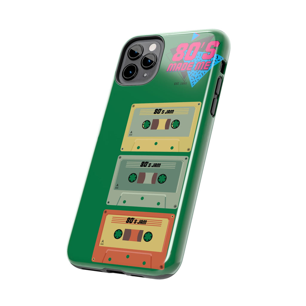 80s Made Me Cassette Tapes Phone Case | Retro 1980s Music Design
