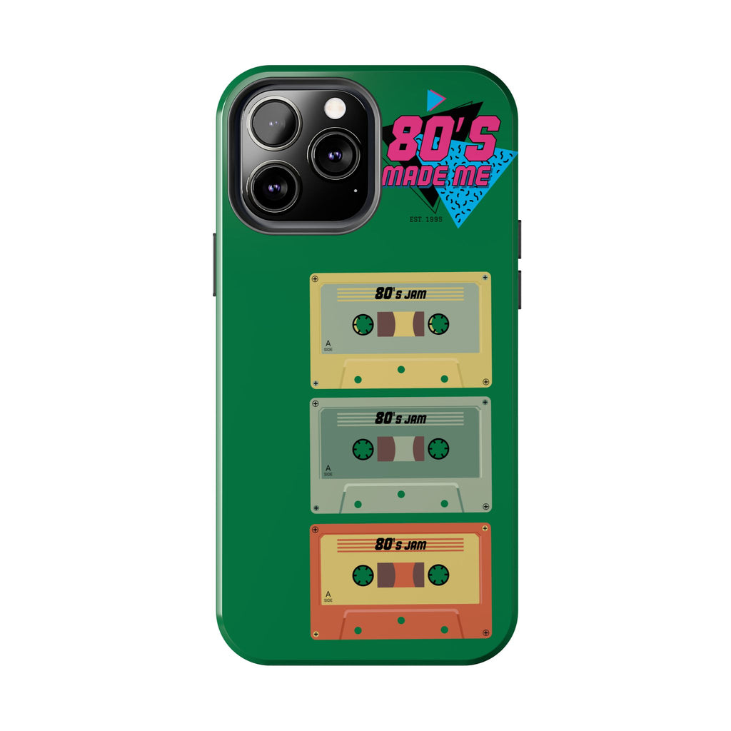 80s Made Me Cassette Tapes Phone Case | Retro 1980s Music Design