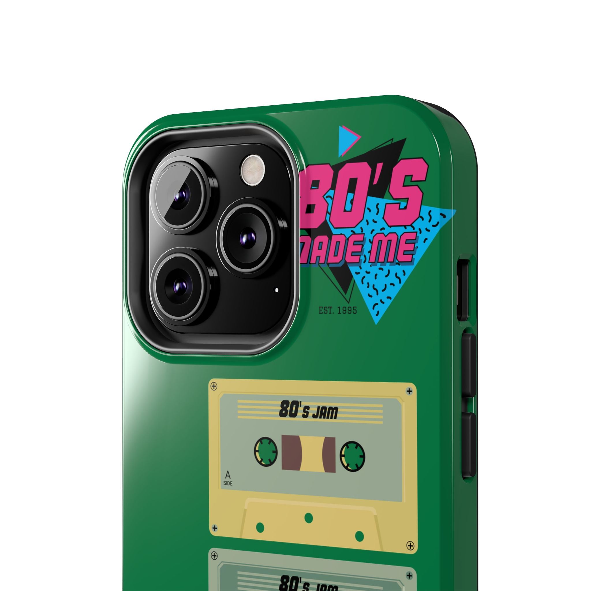 80s Made Me Cassette Tapes Phone Case | Retro 1980s Music Design