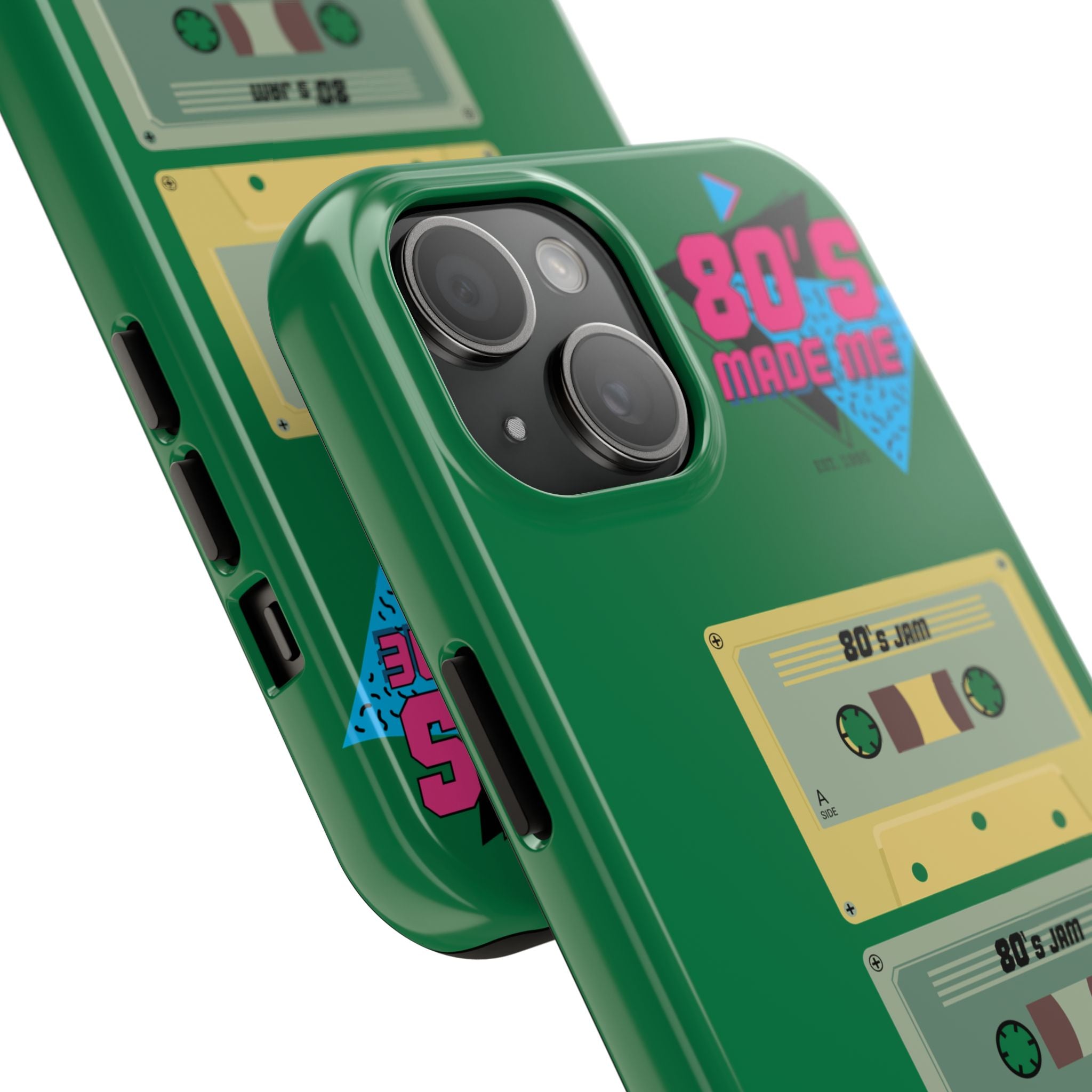 80s Made Me Cassette Tapes Phone Case | Retro 1980s Music Design