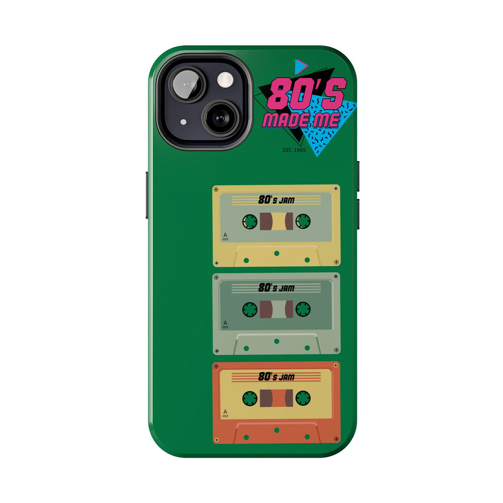 80s Made Me Cassette Tapes Phone Case | Retro 1980s Music Design