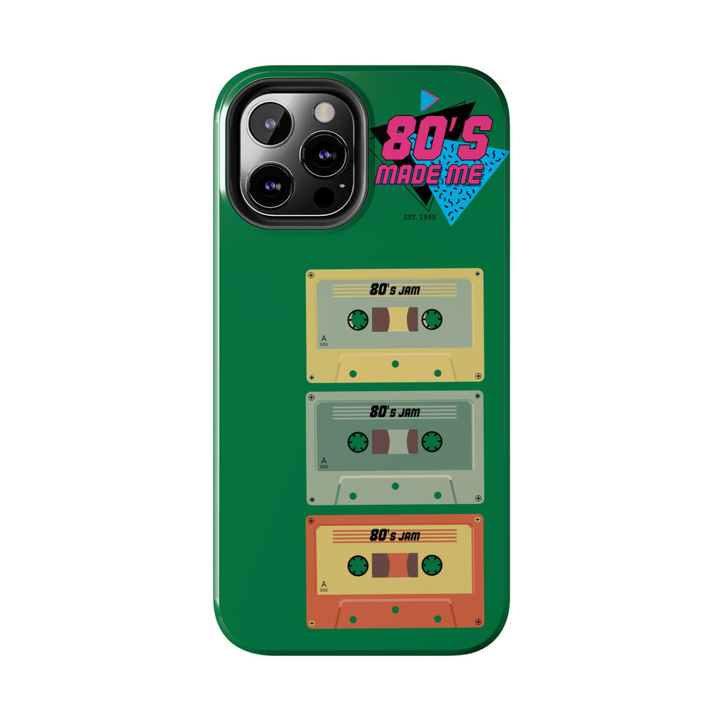 80s Made Me Cassette Tapes Phone Case | Retro 1980s Music Design