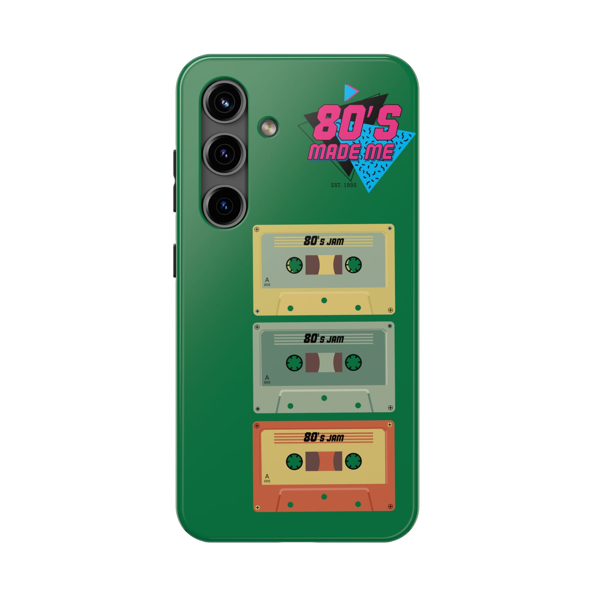 80s Made Me Cassette Tapes Phone Case | Retro 1980s Music Design