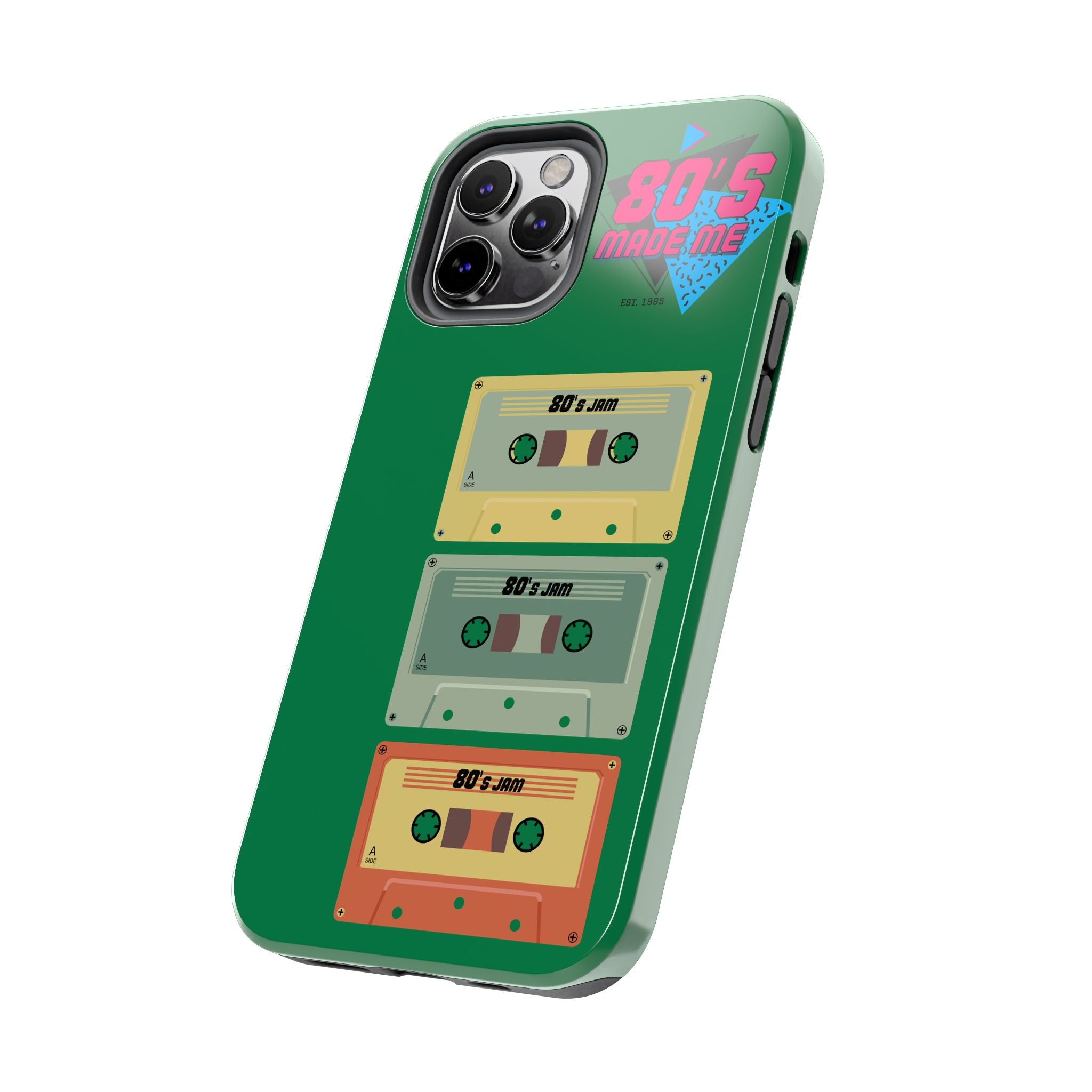 80s Made Me Cassette Tapes Phone Case | Retro 1980s Music Design