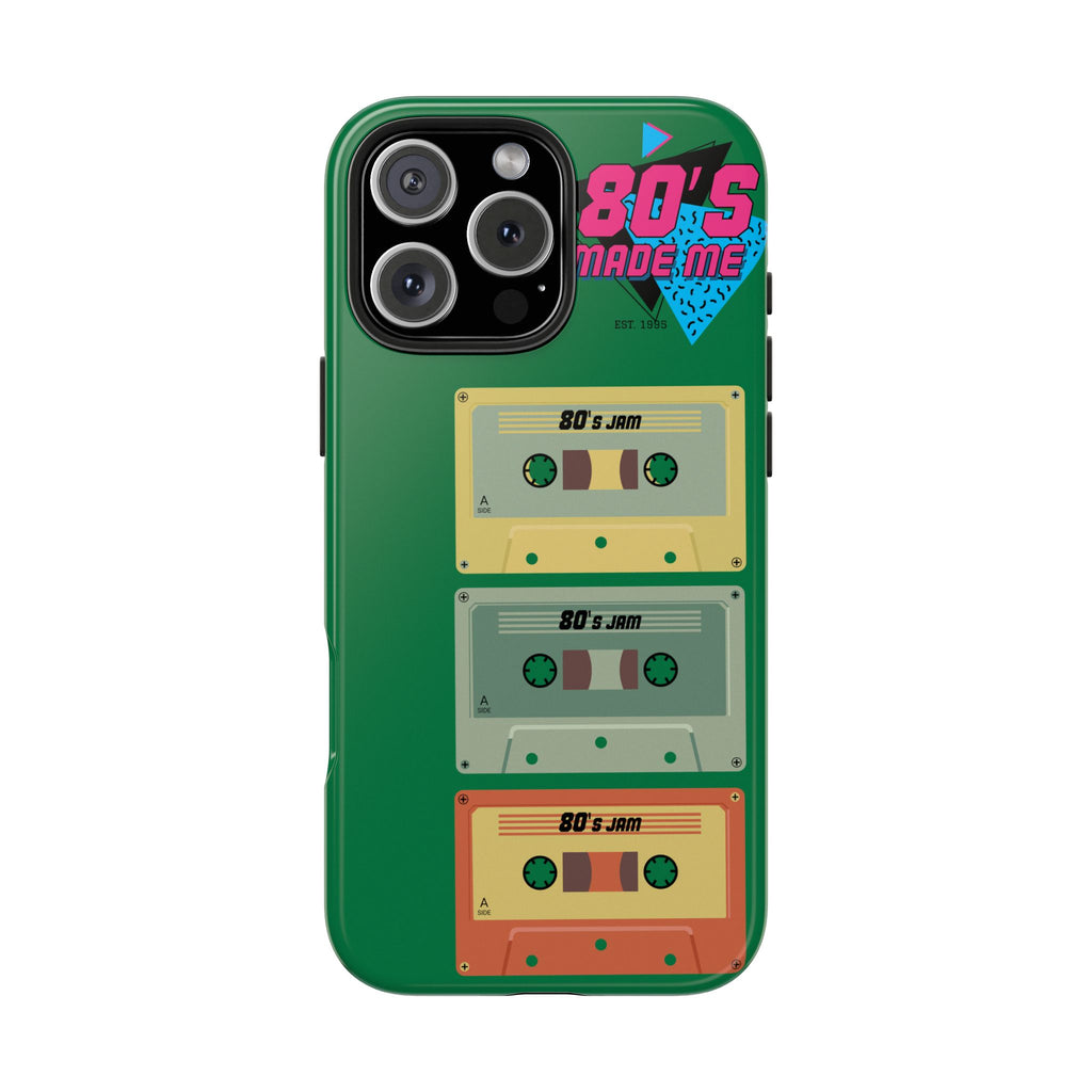 80s Made Me Cassette Tapes Phone Case | Retro 1980s Music Design