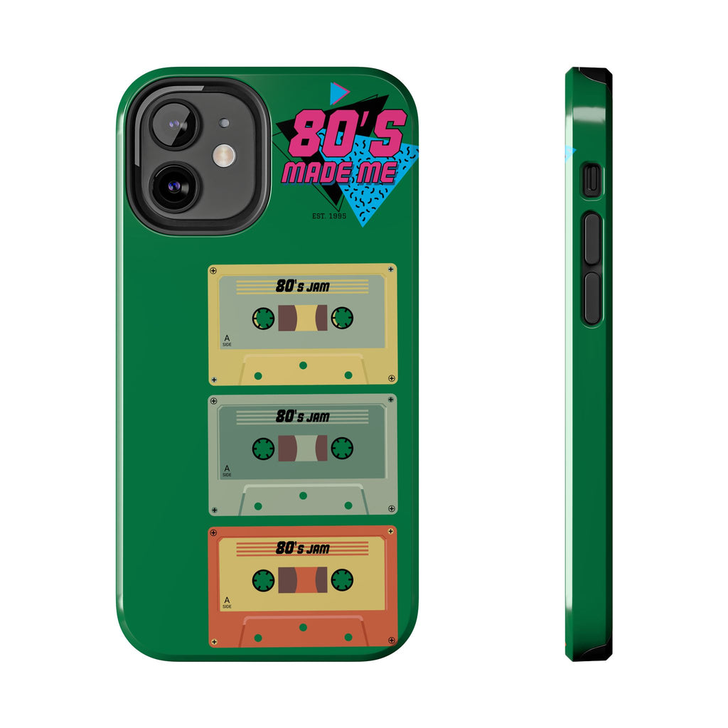 80s Made Me Cassette Tapes Phone Case | Retro 1980s Music Design