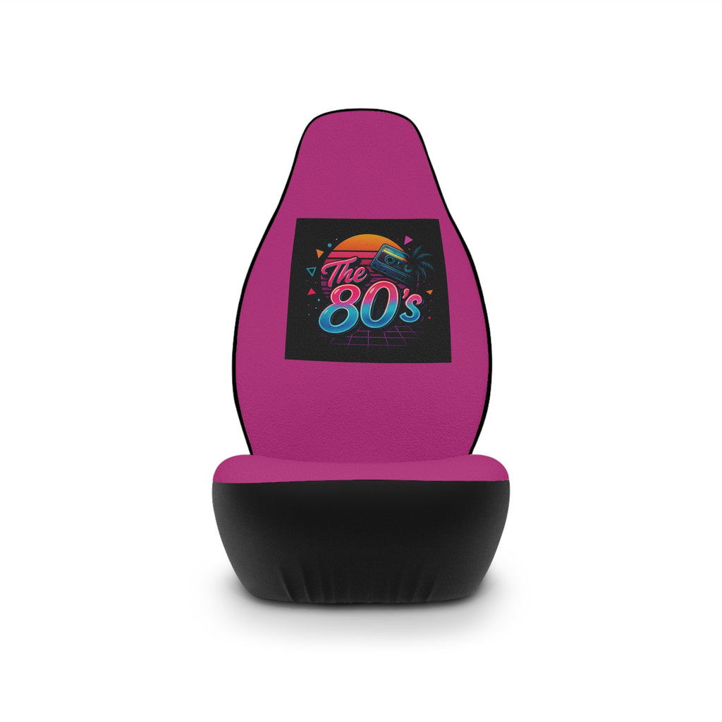 Retro 80s Car Seat Covers — Neon Sunset "The 80's" Design