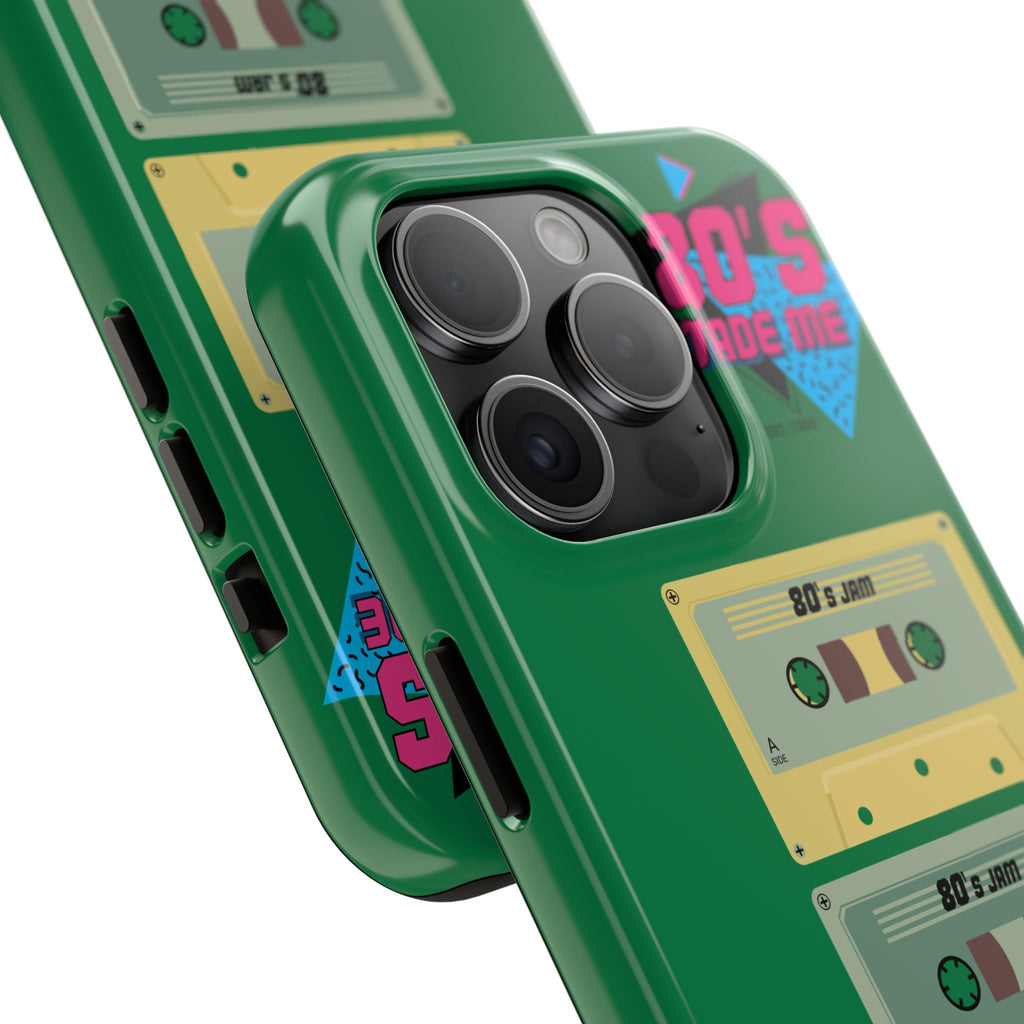 80s Made Me Cassette Tapes Phone Case | Retro 1980s Music Design