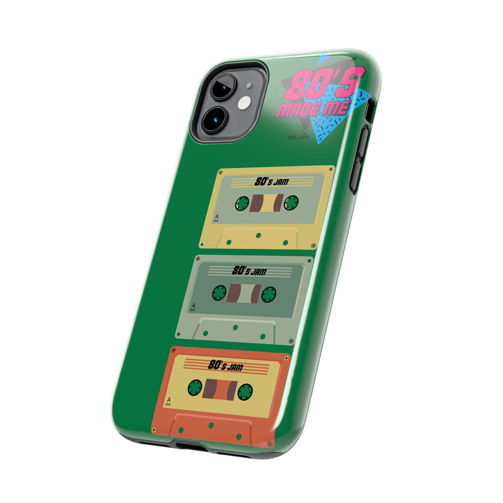80s Made Me Cassette Tapes Phone Case | Retro 1980s Music Design