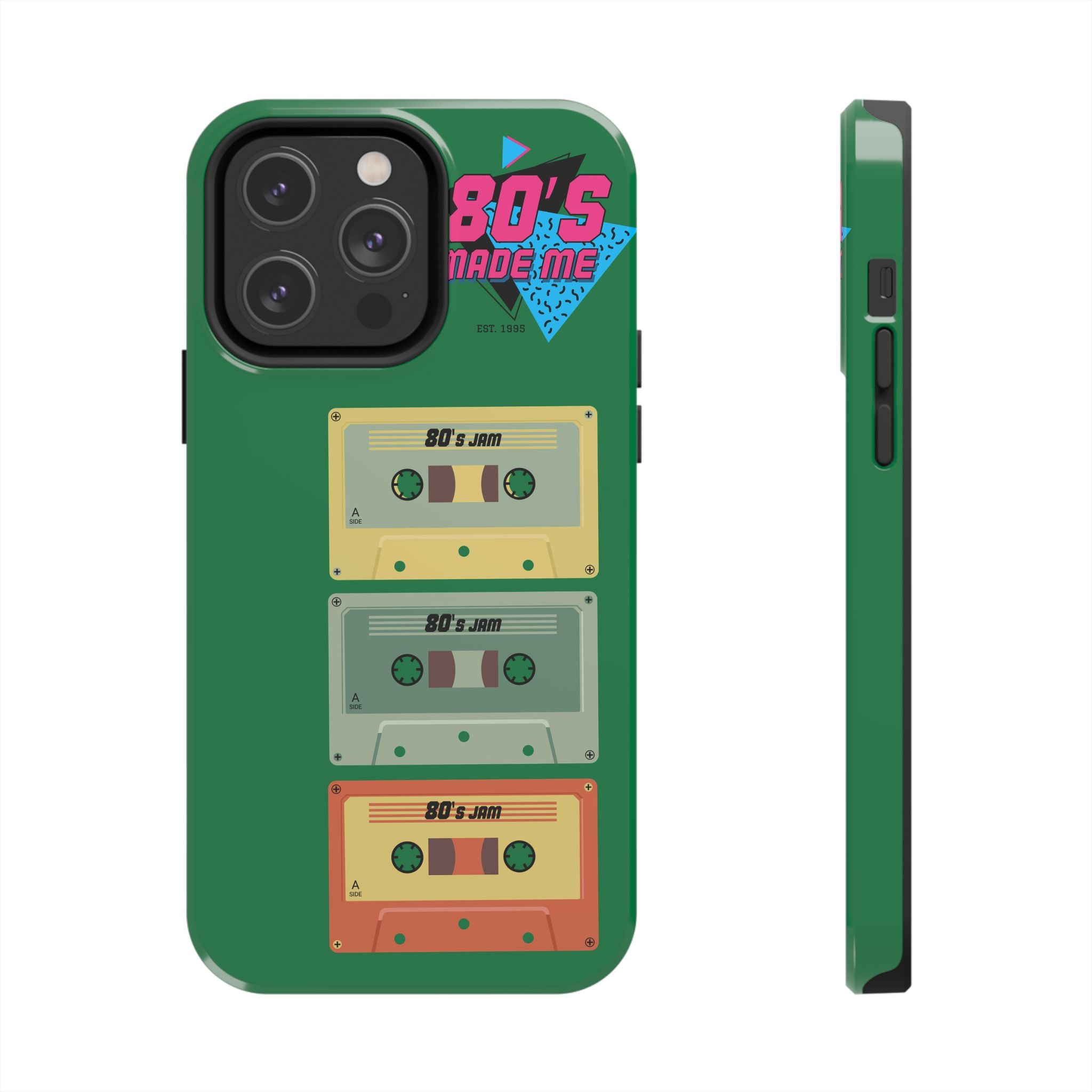 80s Made Me Cassette Tapes Phone Case | Retro 1980s Music Design