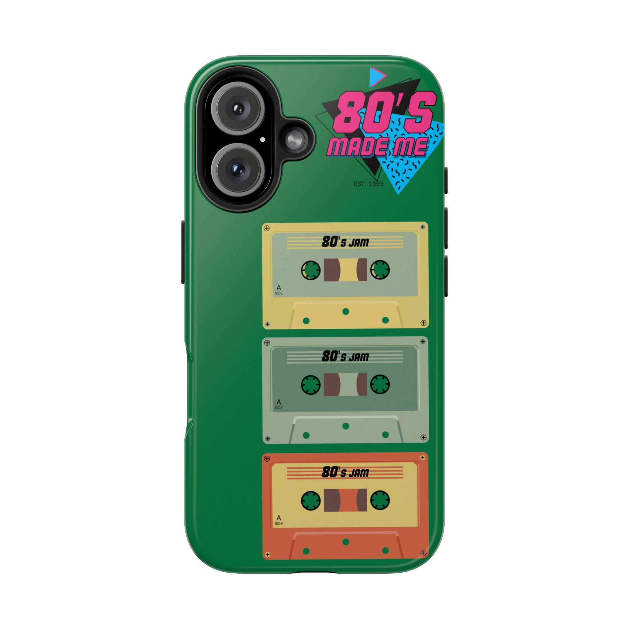 80s Made Me Cassette Tapes Phone Case | Retro 1980s Music Design
