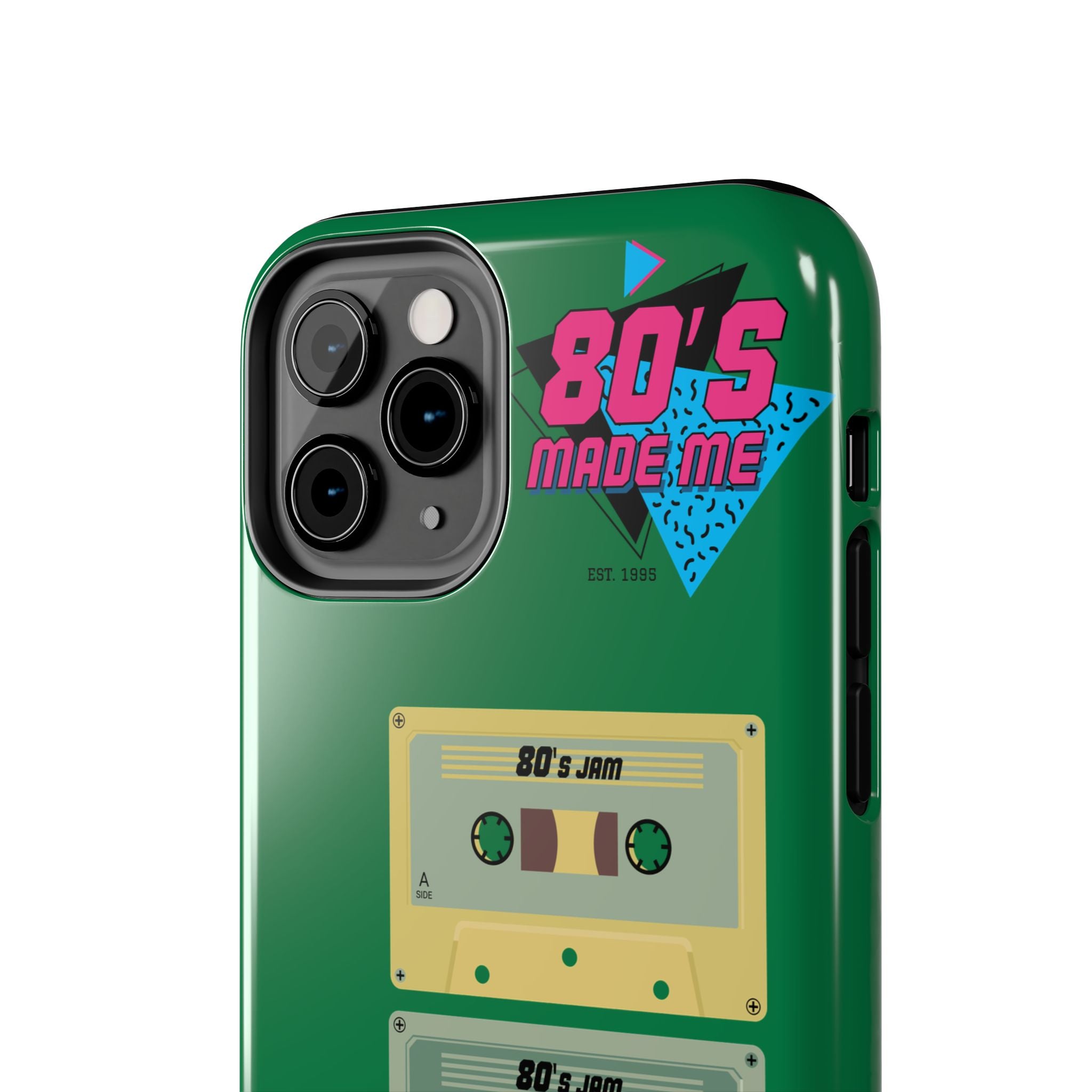 80s Made Me Cassette Tapes Phone Case | Retro 1980s Music Design