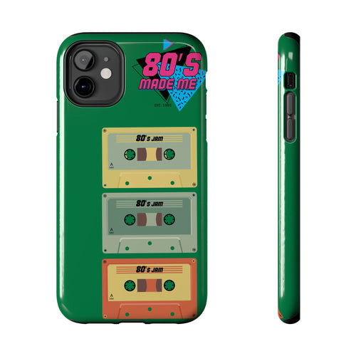80s Made Me Cassette Tapes Phone Case | Retro 1980s Music Design