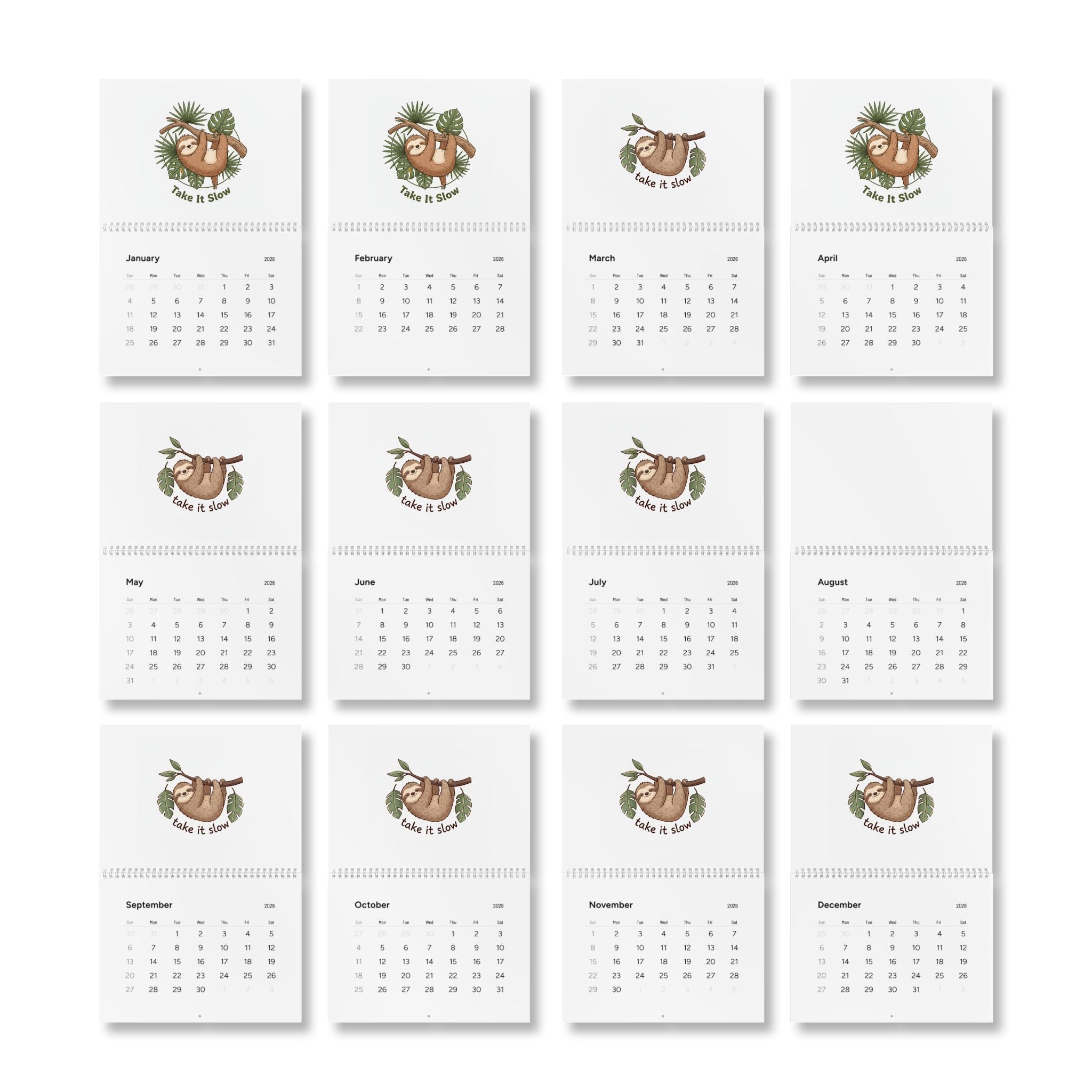 Standard Wall Calendar (2026)