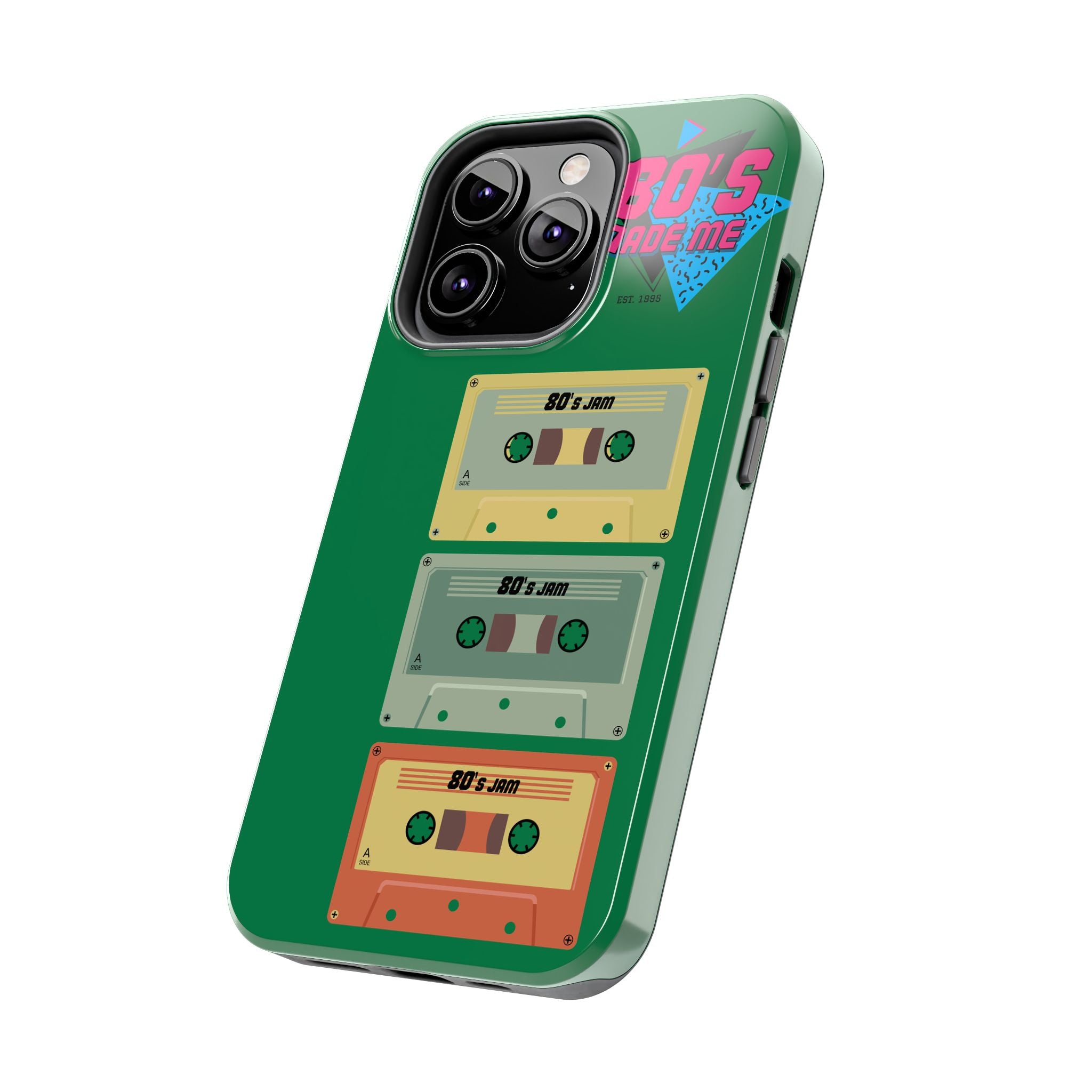 80s Made Me Cassette Tapes Phone Case | Retro 1980s Music Design