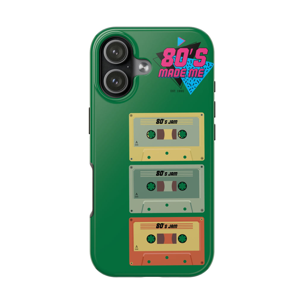 80s Made Me Cassette Tapes Phone Case | Retro 1980s Music Design