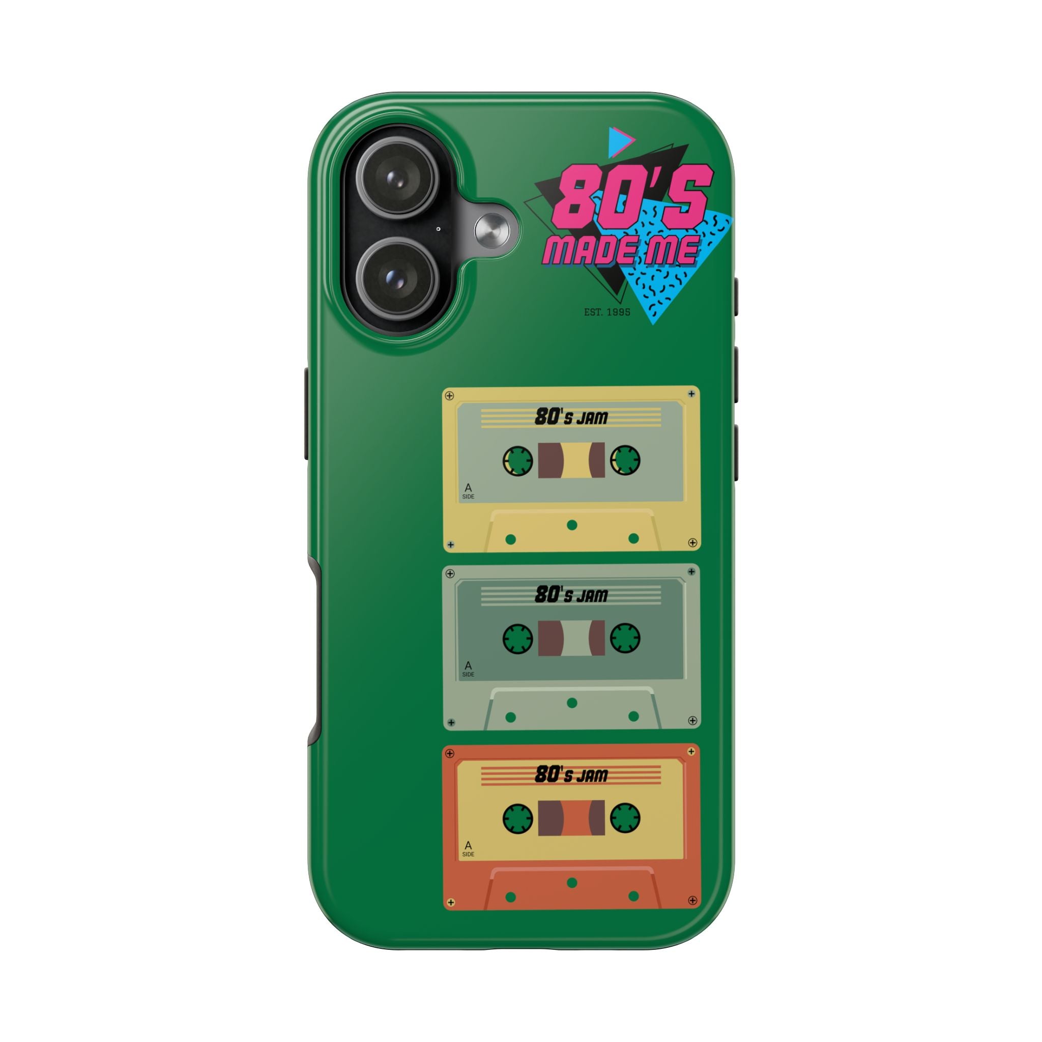 80s Made Me Cassette Tapes Phone Case | Retro 1980s Music Design