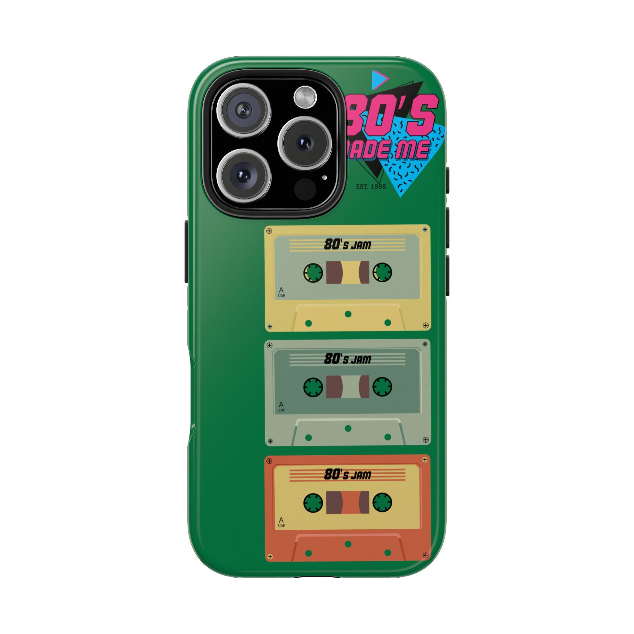 80s Made Me Cassette Tapes Phone Case | Retro 1980s Music Design