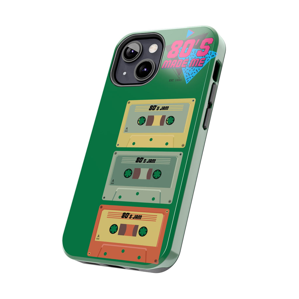 80s Made Me Cassette Tapes Phone Case | Retro 1980s Music Design