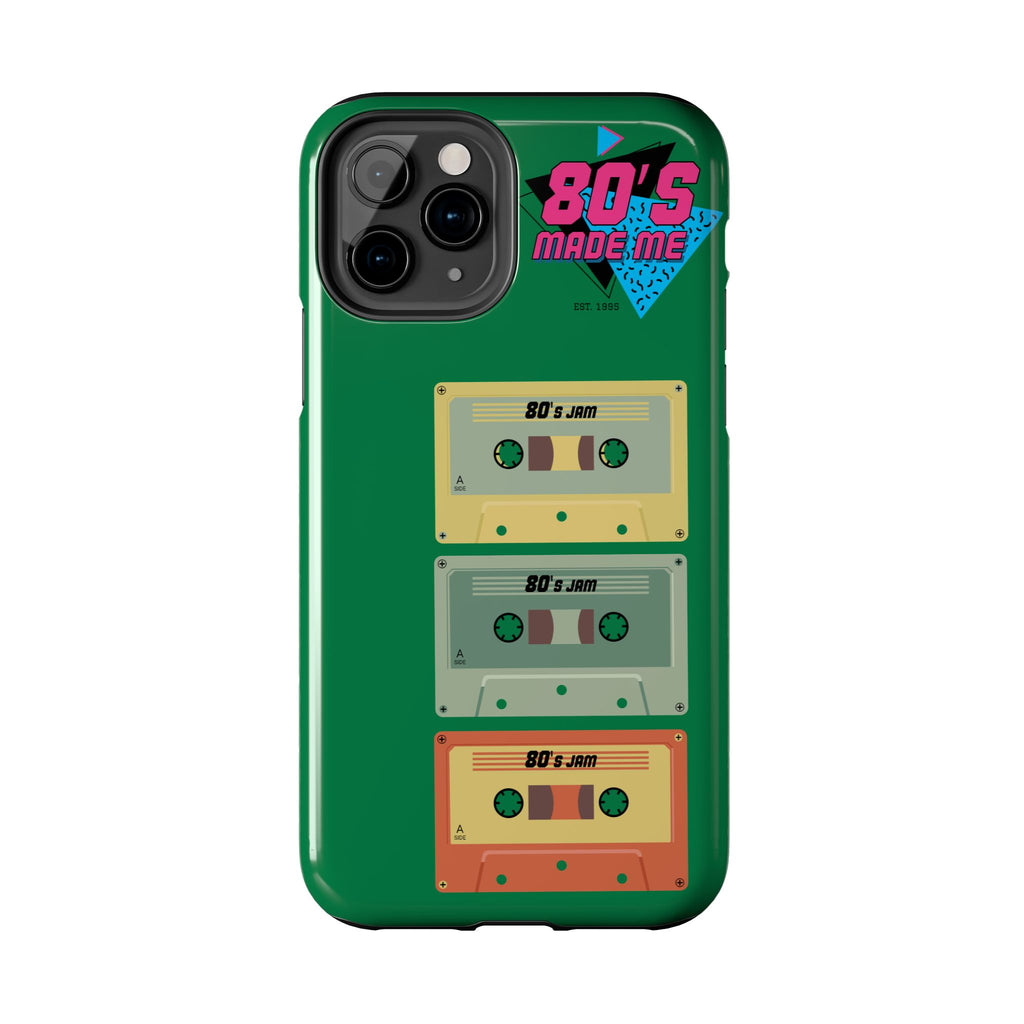 80s Made Me Cassette Tapes Phone Case | Retro 1980s Music Design