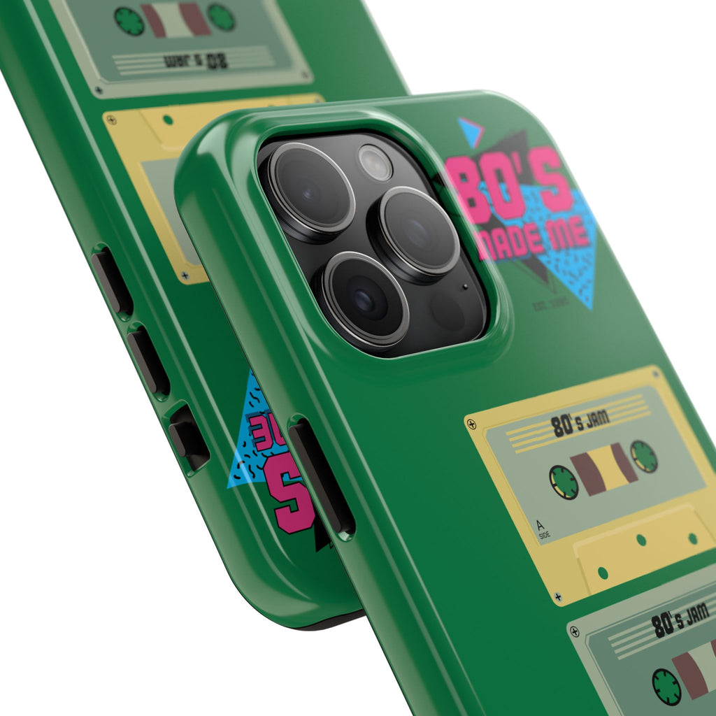80s Made Me Cassette Tapes Phone Case | Retro 1980s Music Design