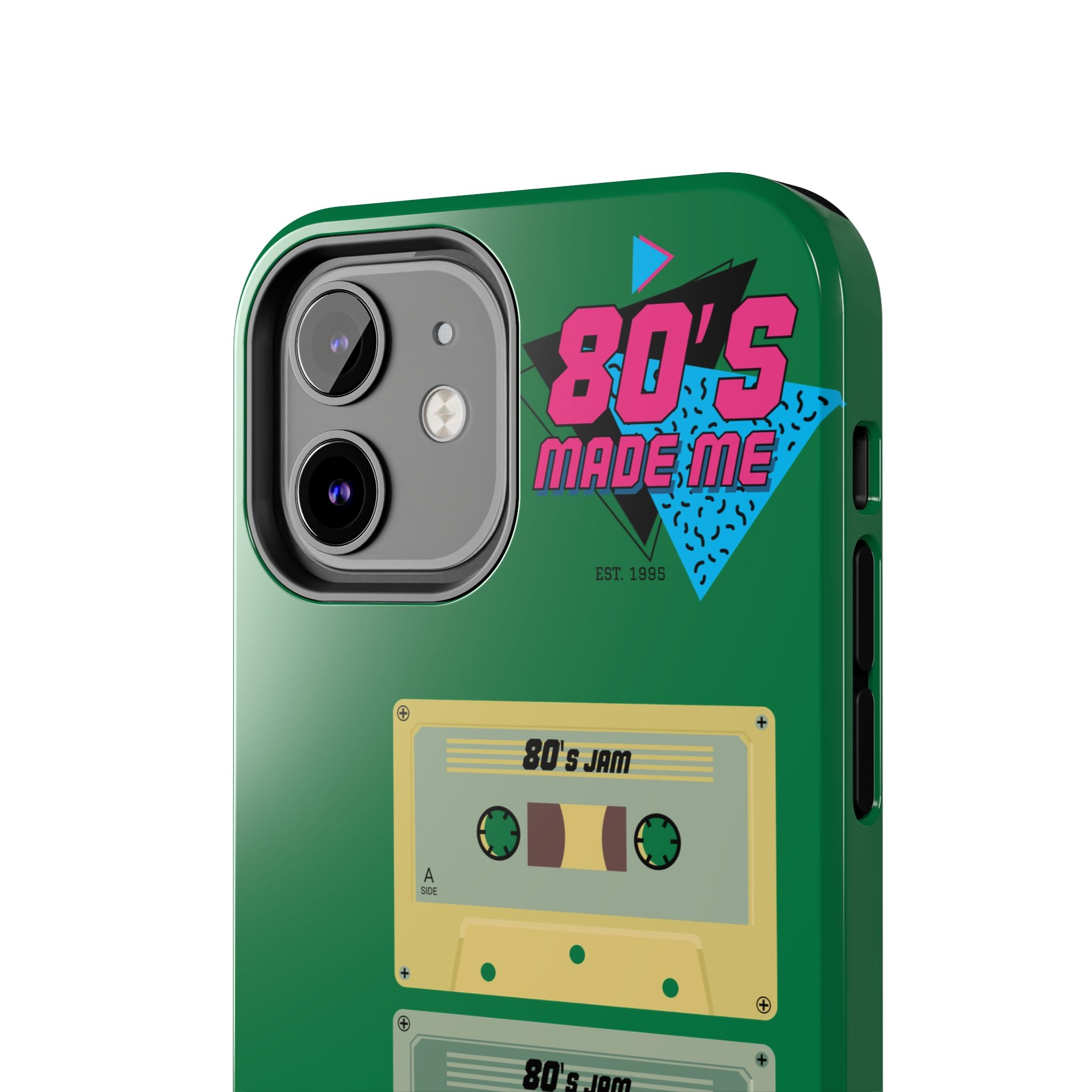 80s Made Me Cassette Tapes Phone Case | Retro 1980s Music Design