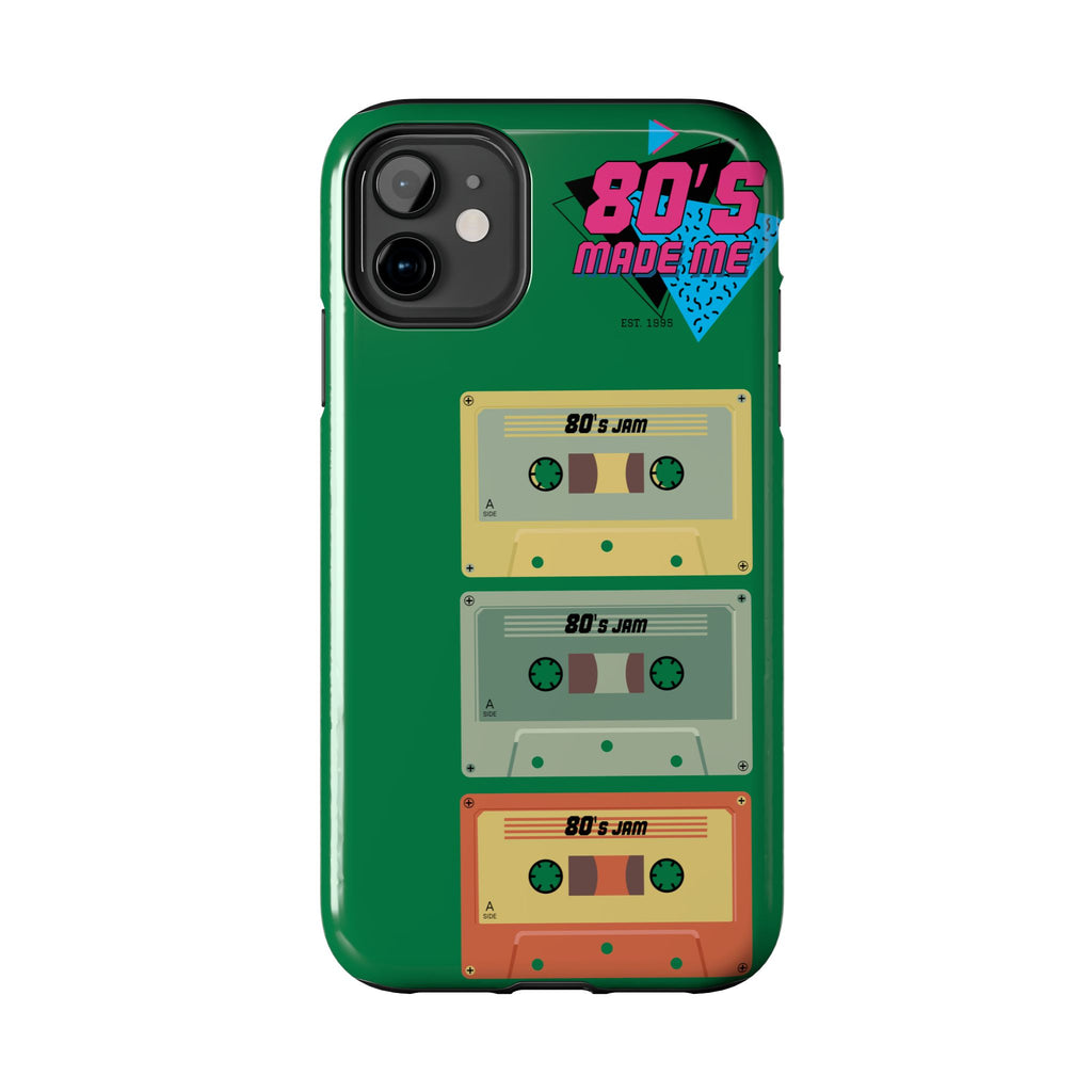 80s Made Me Cassette Tapes Phone Case | Retro 1980s Music Design