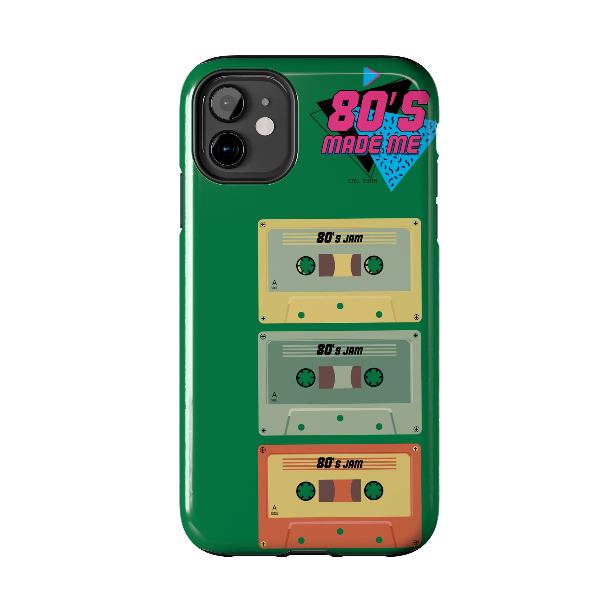 80s Made Me Cassette Tapes Phone Case | Retro 1980s Music Design