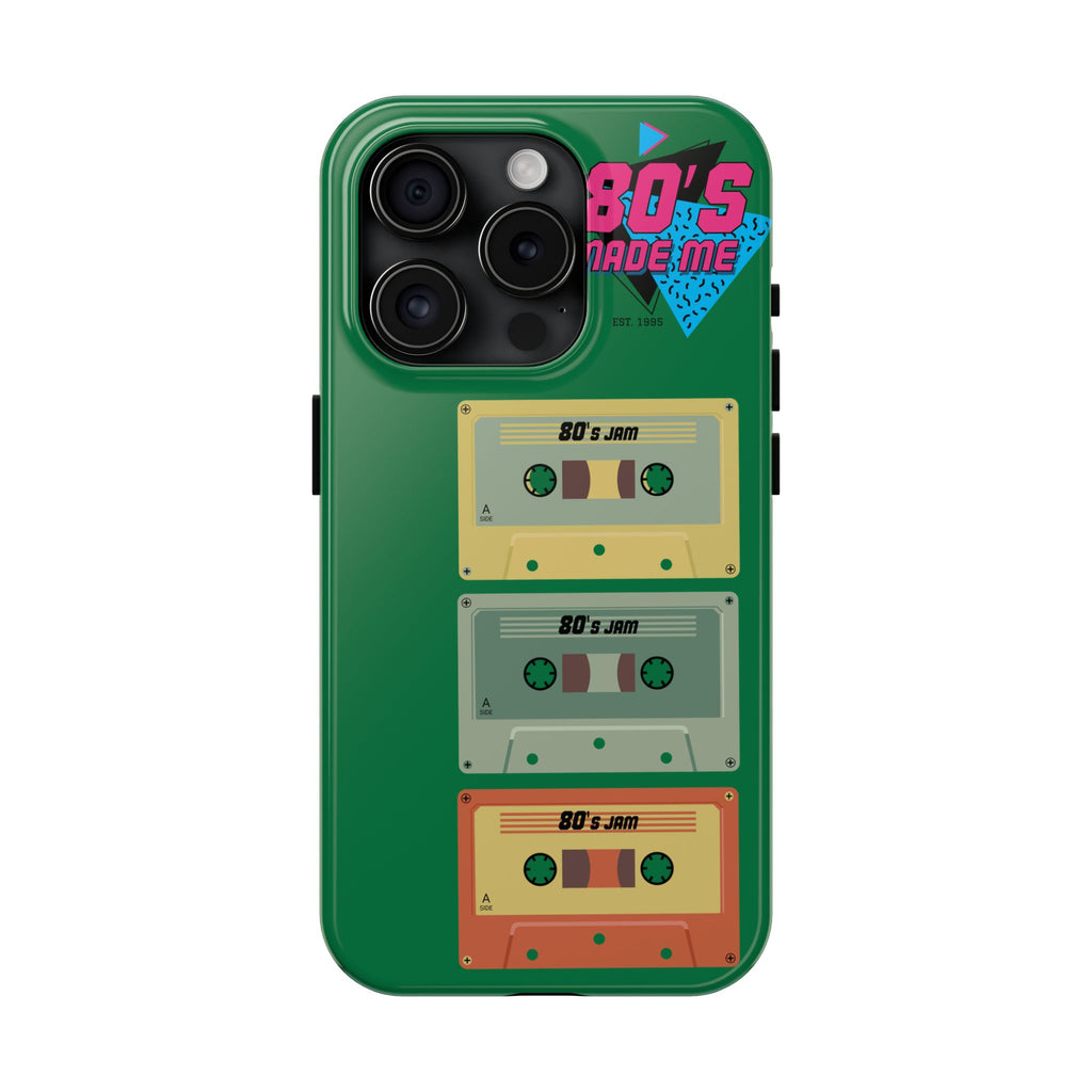 80s Made Me Cassette Tapes Phone Case | Retro 1980s Music Design