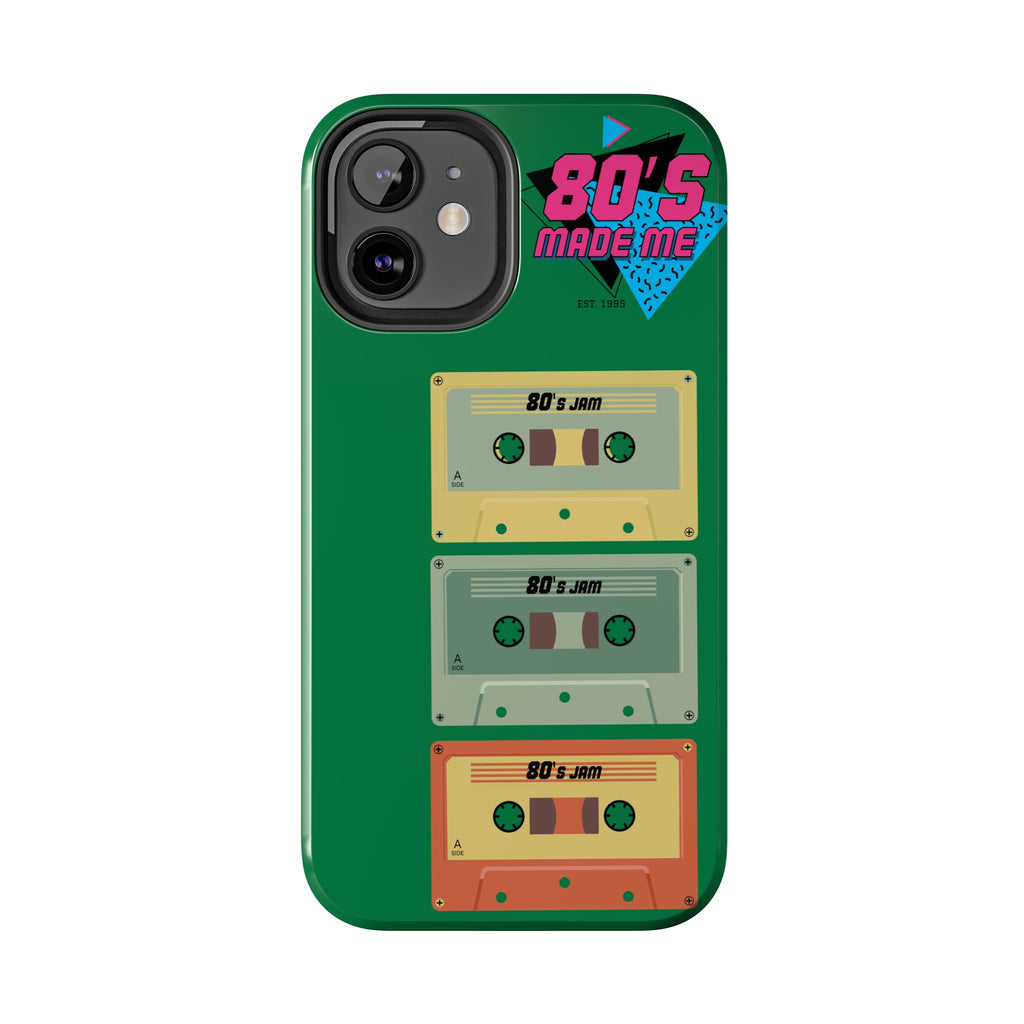 80s Made Me Cassette Tapes Phone Case | Retro 1980s Music Design