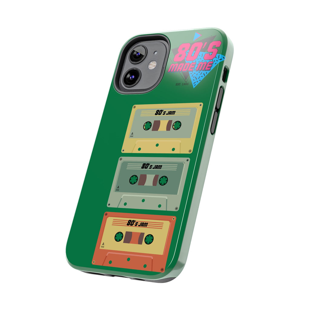 80s Made Me Cassette Tapes Phone Case | Retro 1980s Music Design