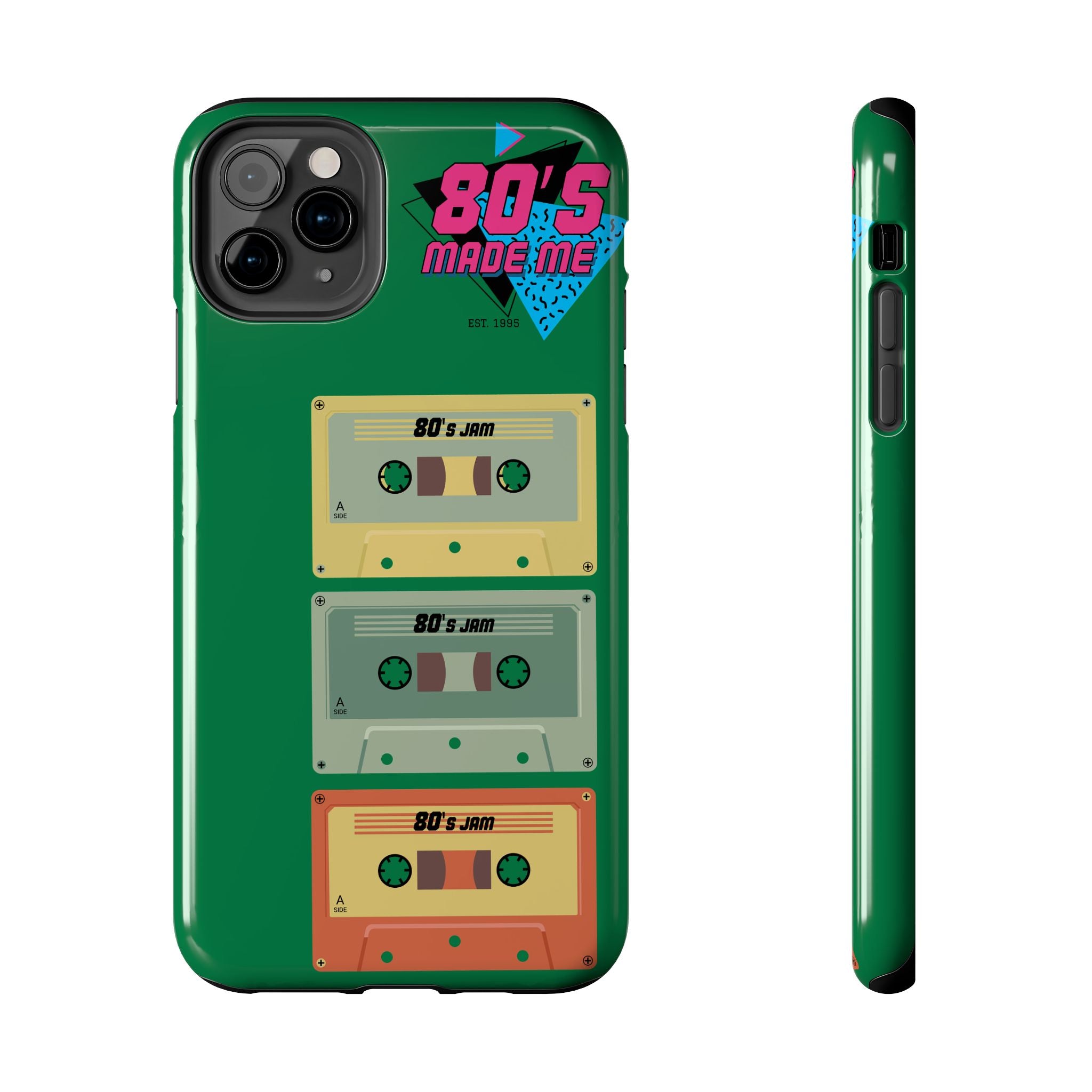 80s Made Me Cassette Tapes Phone Case | Retro 1980s Music Design