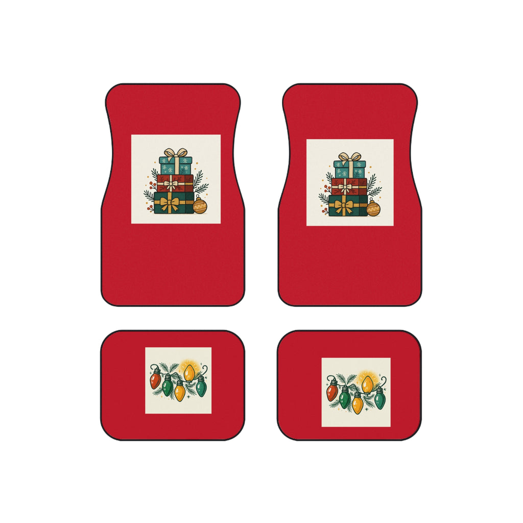 Holiday Gift Stack Car Floor Mats (Set of 4)