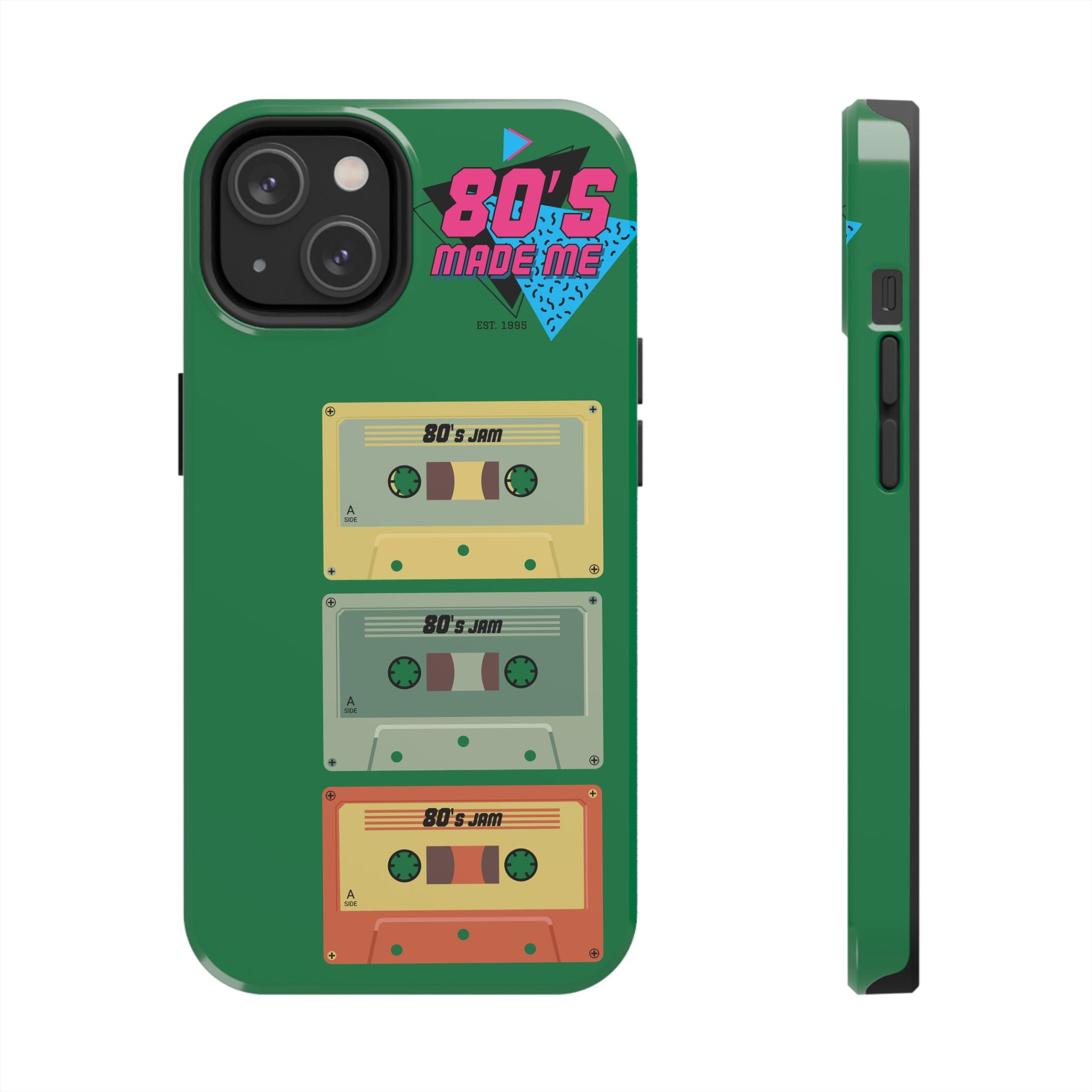 80s Made Me Cassette Tapes Phone Case | Retro 1980s Music Design
