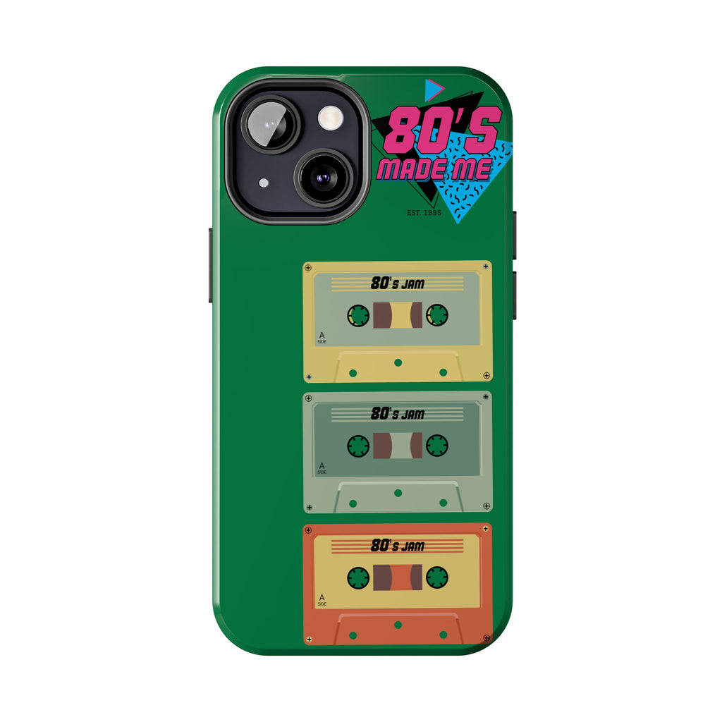 80s Made Me Cassette Tapes Phone Case | Retro 1980s Music Design
