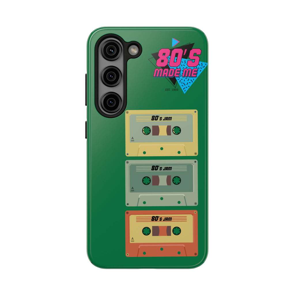 80s Made Me Cassette Tapes Phone Case | Retro 1980s Music Design