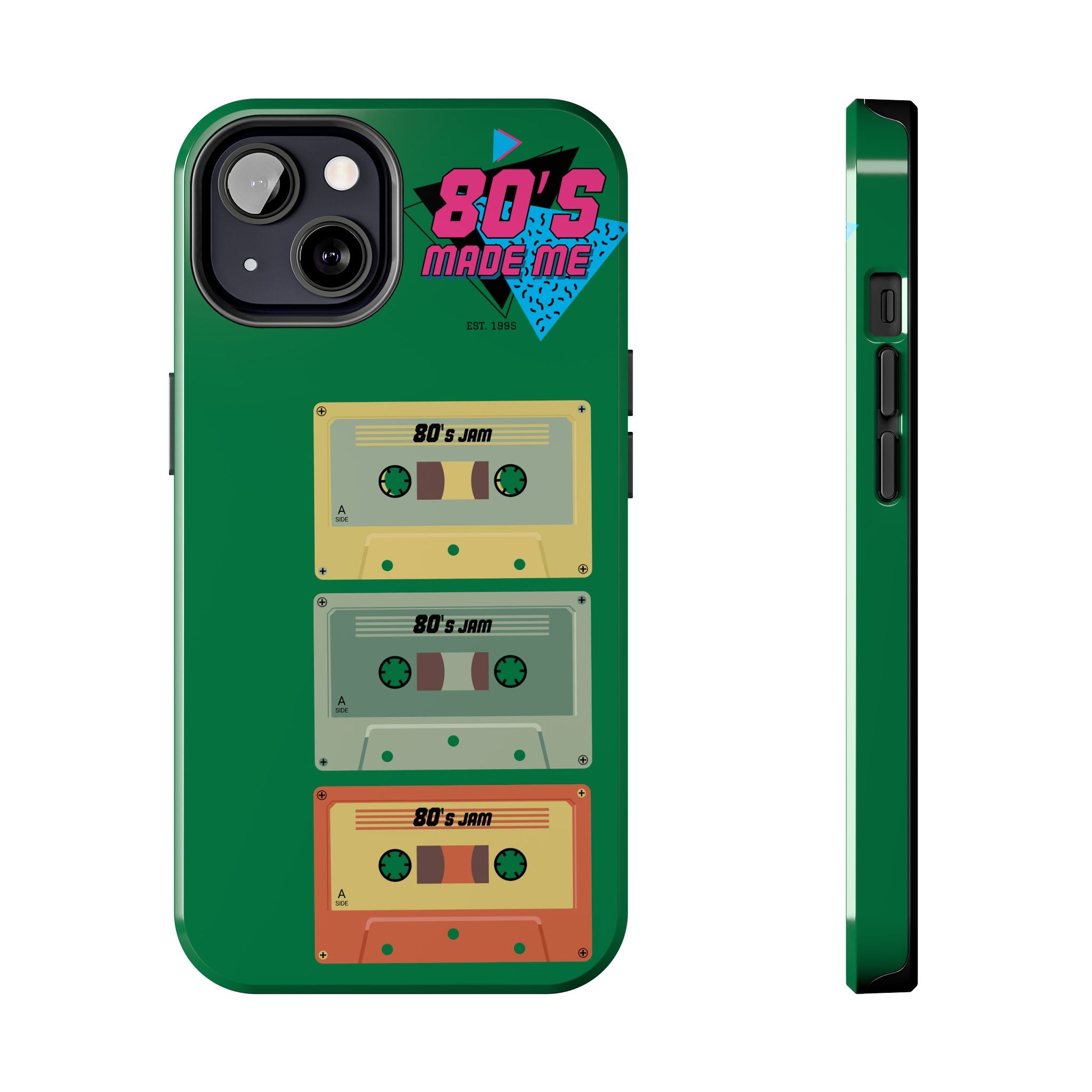 80s Made Me Cassette Tapes Phone Case | Retro 1980s Music Design