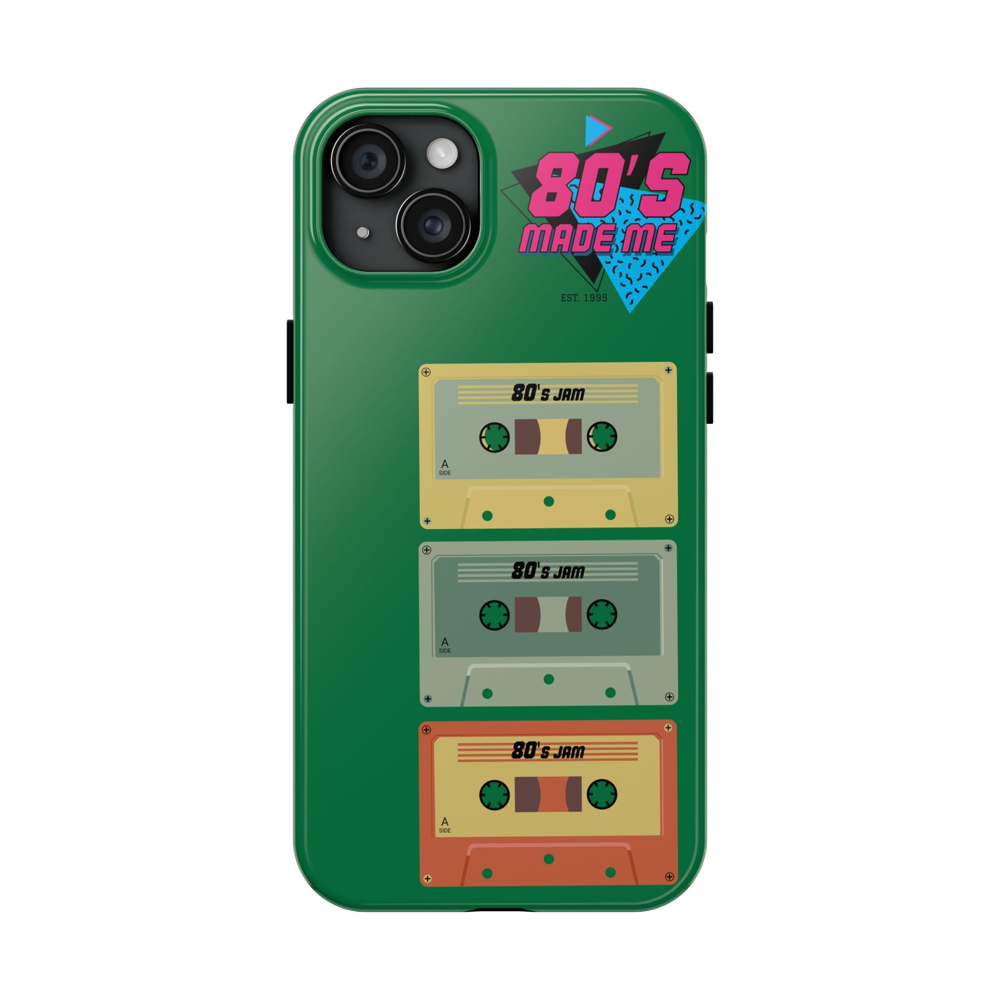 80s Made Me Cassette Tapes Phone Case | Retro 1980s Music Design