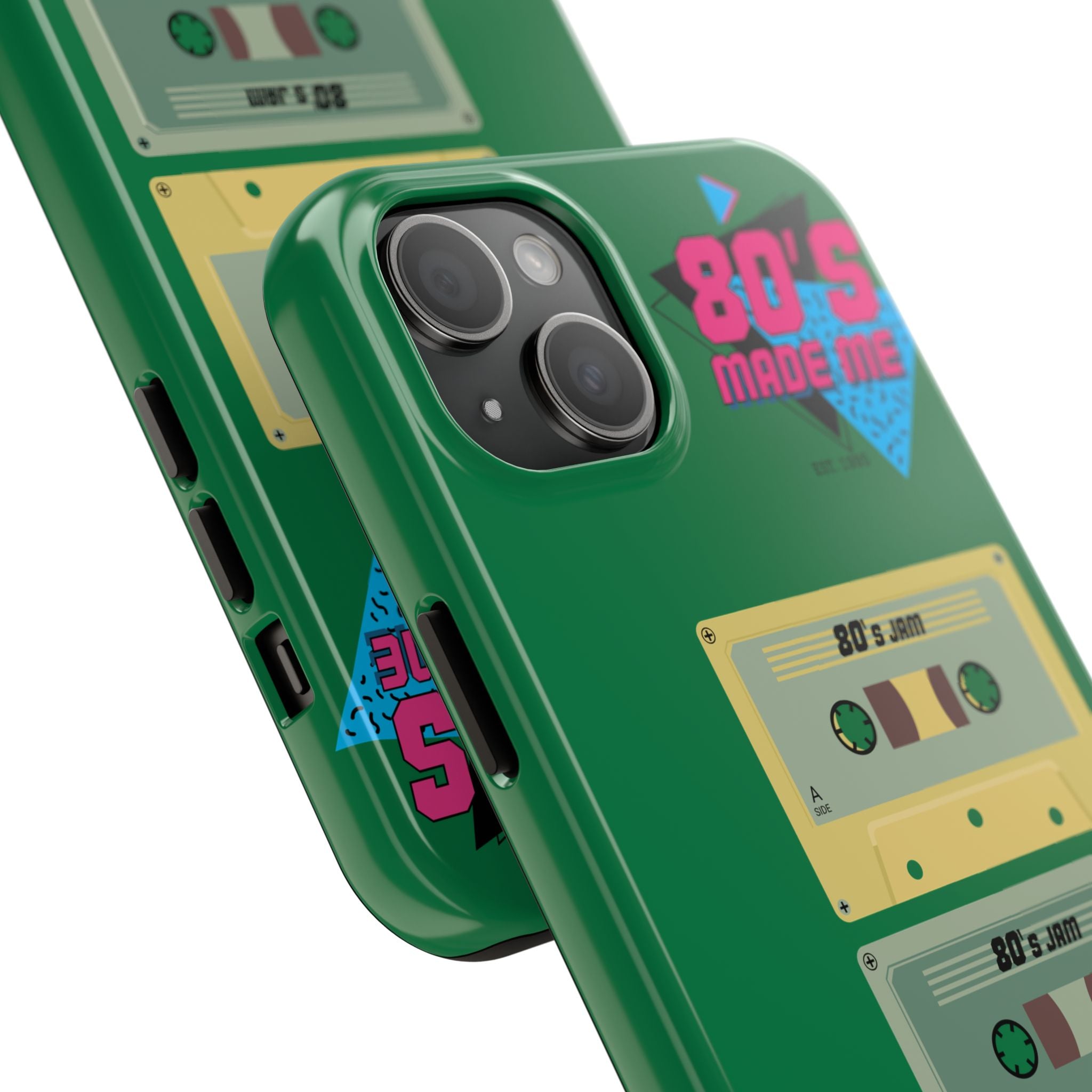 80s Made Me Cassette Tapes Phone Case | Retro 1980s Music Design