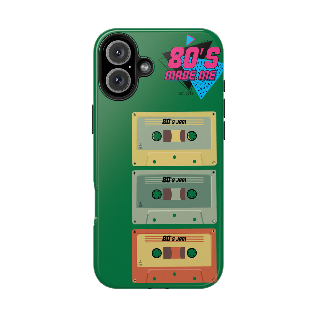80s Made Me Cassette Tapes Phone Case | Retro 1980s Music Design