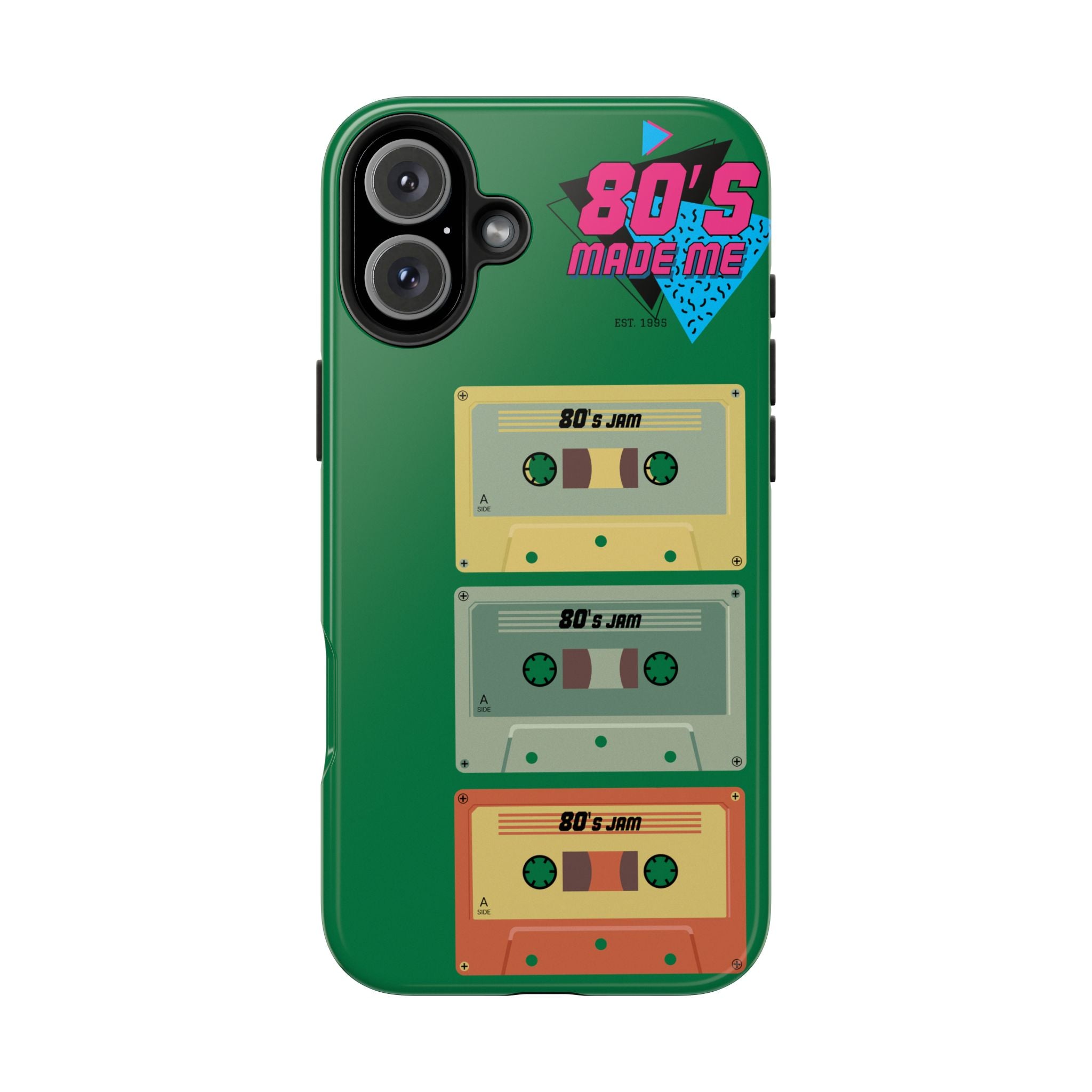 80s Made Me Cassette Tapes Phone Case | Retro 1980s Music Design