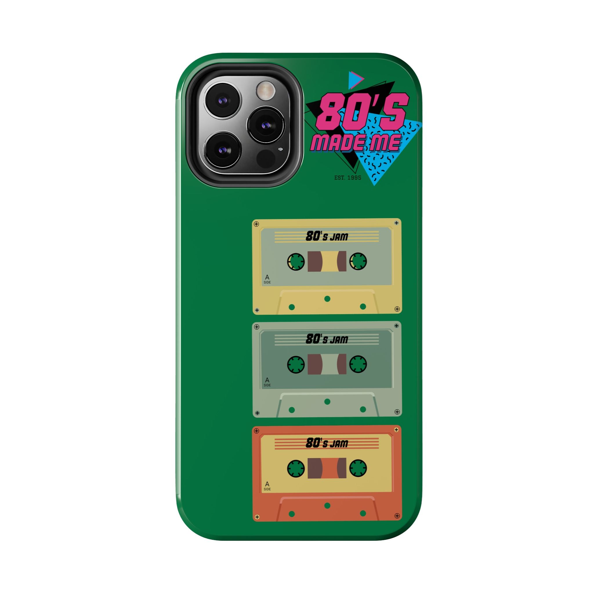 80s Made Me Cassette Tapes Phone Case | Retro 1980s Music Design