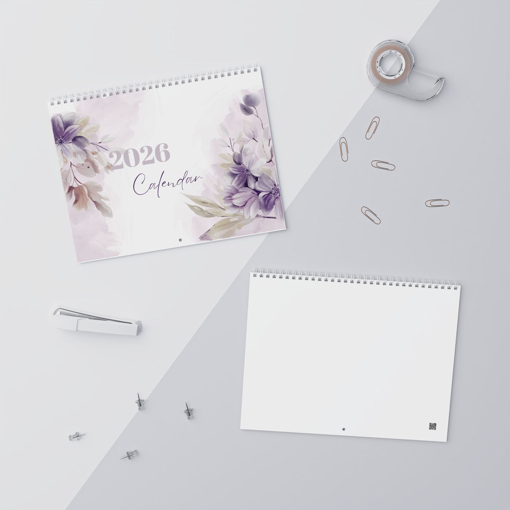 Botanical Floral Quote Wall Calendar | 2026 Wall Calendar