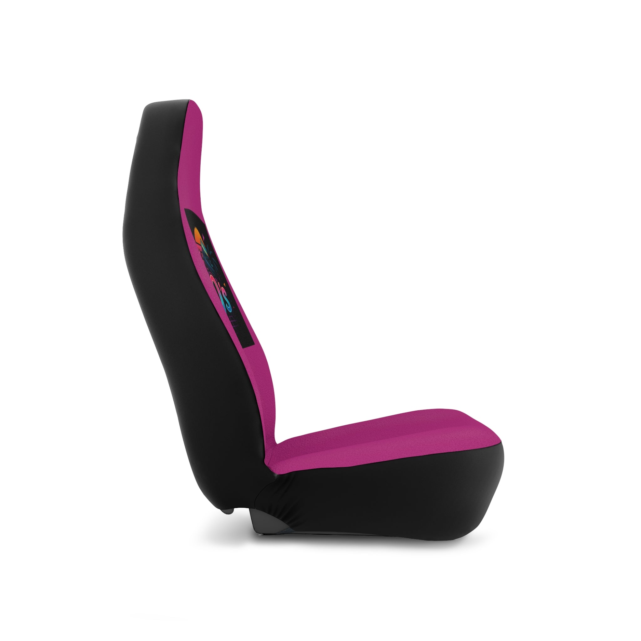 Retro 80s Car Seat Covers — Neon Sunset "The 80's" Design