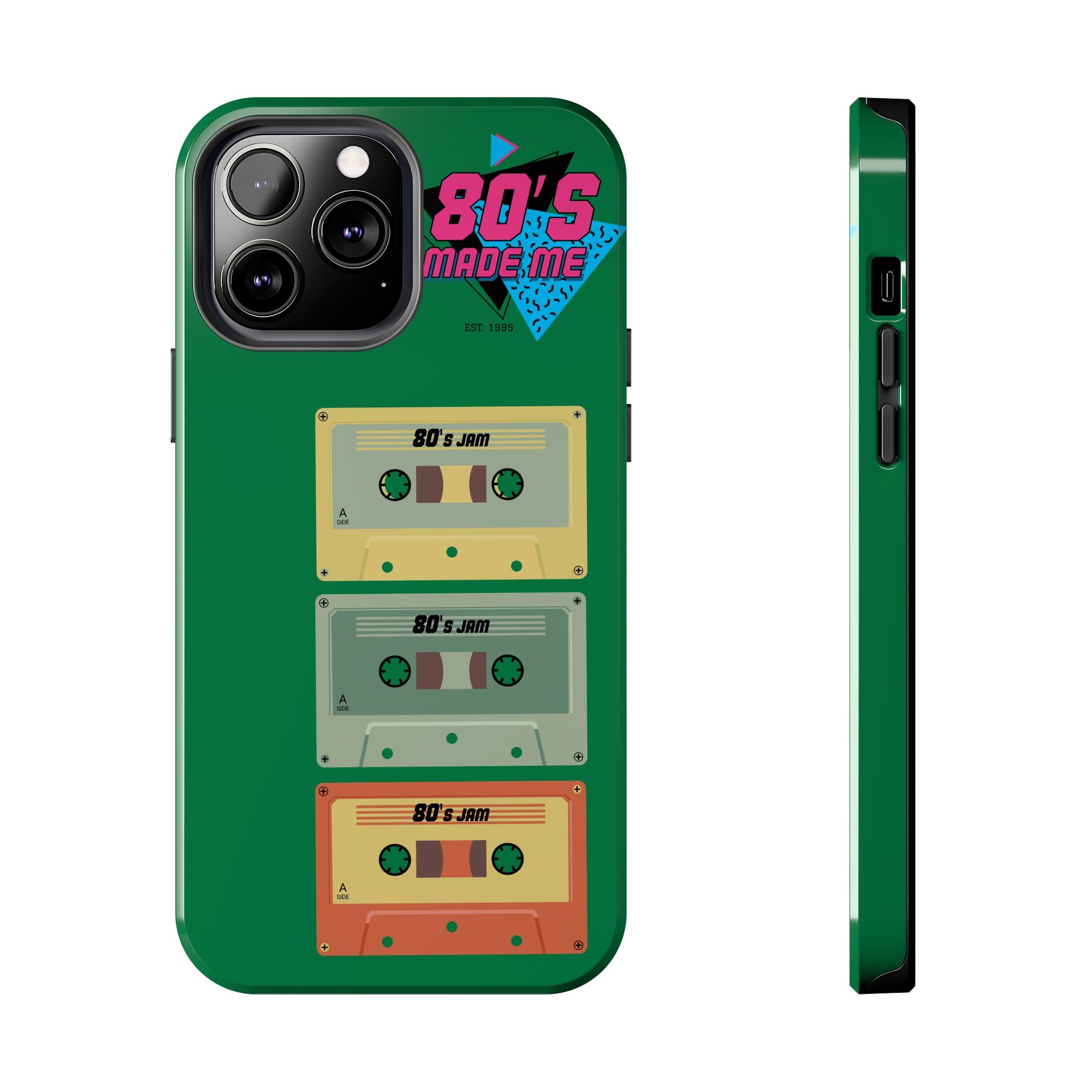 80s Made Me Cassette Tapes Phone Case | Retro 1980s Music Design