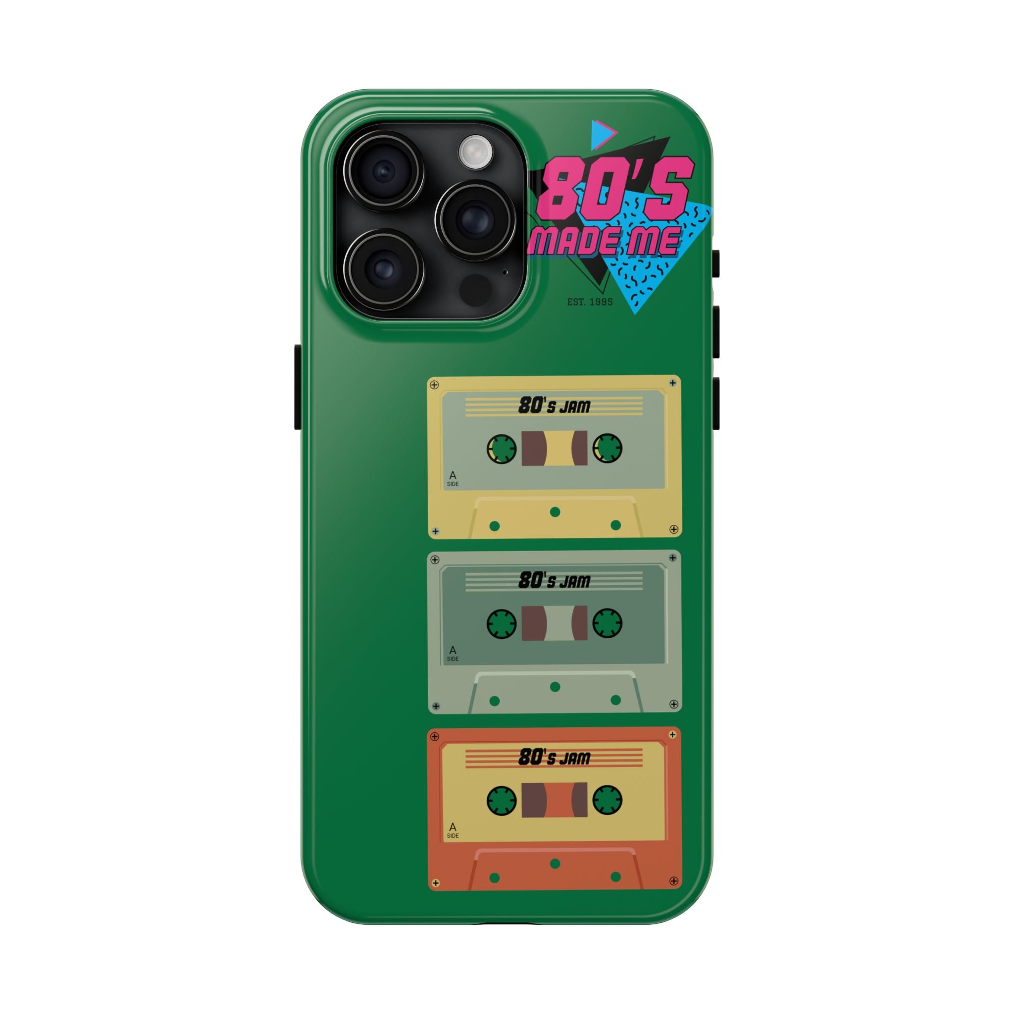 80s Made Me Cassette Tapes Phone Case | Retro 1980s Music Design
